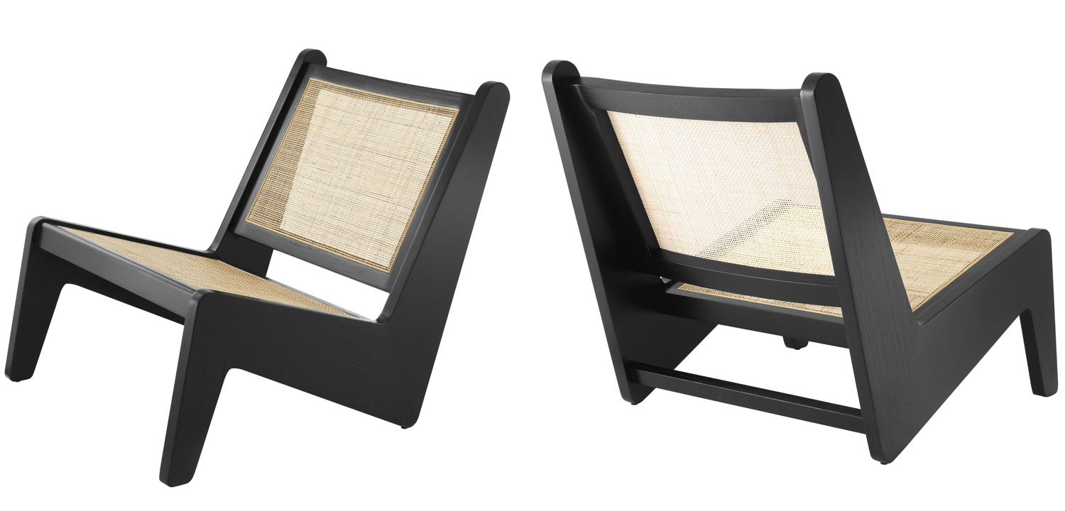 Кресло Eichholtz Chair Aubin black - фото №1