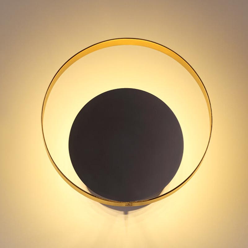 Бра Globo Ocular Sconce Circle Black Золотой Черный в Новосибирске | Loft Concept 