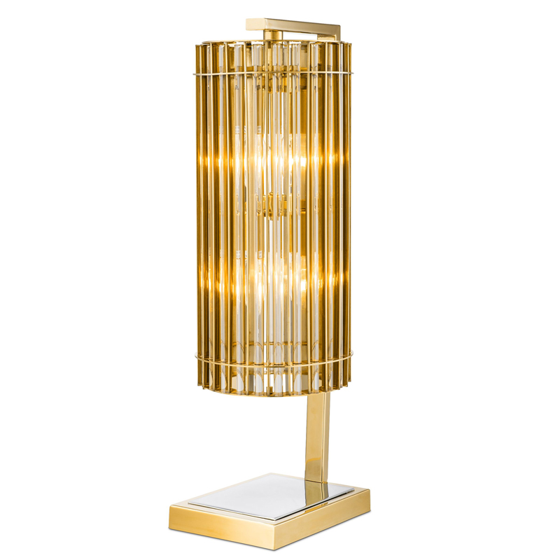 Настольная лампа Eichholtz Table Lamp Pimlico Gold Глянцевое золото Никель Золотой Шампань в Новосибирске | Loft Concept 