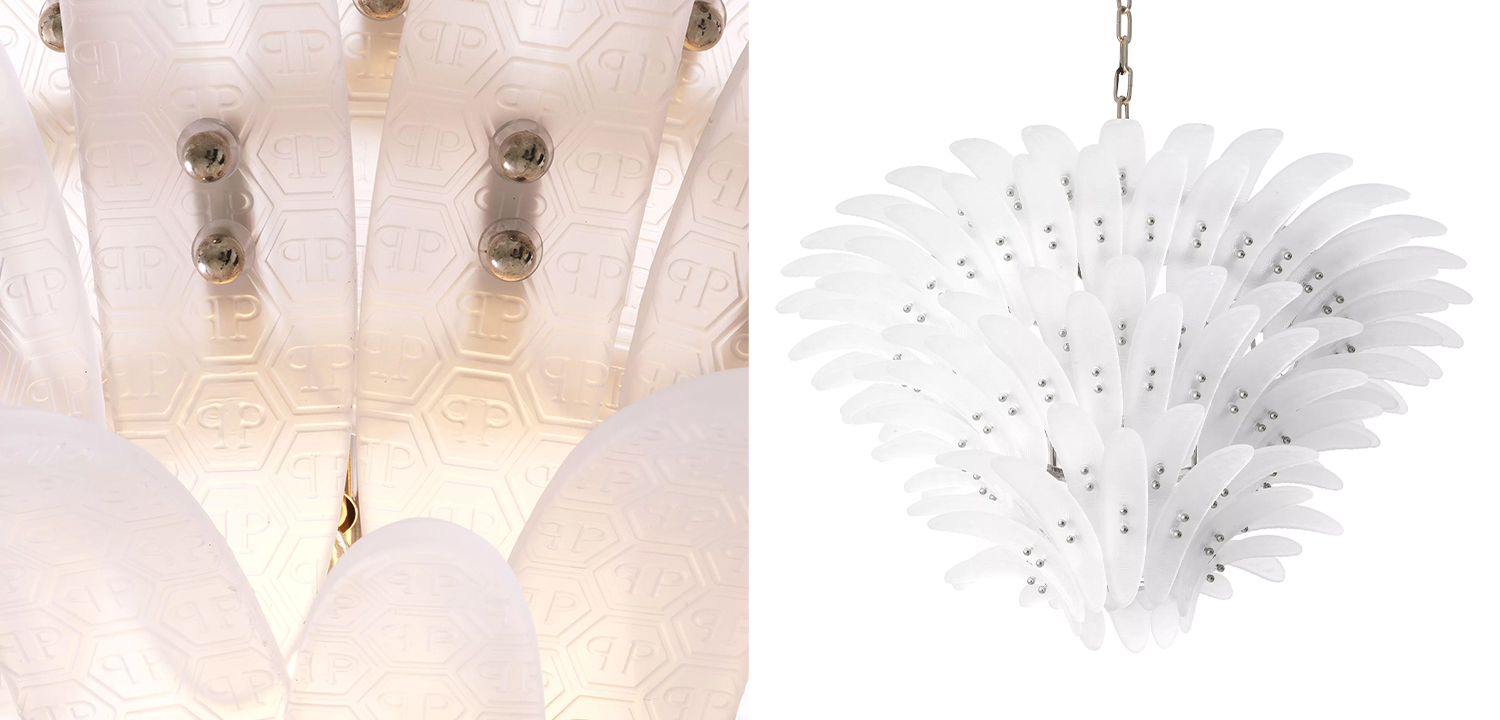 Люстра Philipp Plein Chandelier Bel Air L Белая - фото