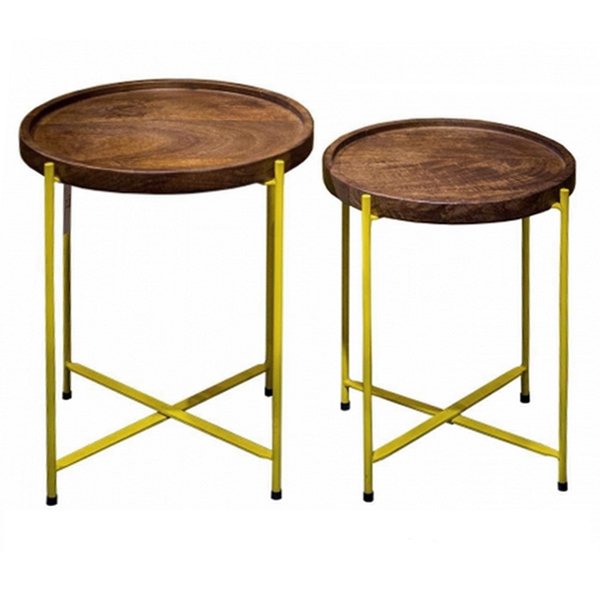 Комплект столиков Round side table set Акация в Новосибирске | Loft Concept 