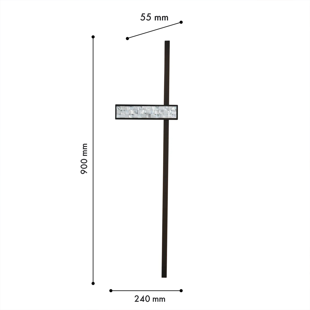Бра с декором из перламутровой морской ракушки Touch of Marine Charm в Новосибирске