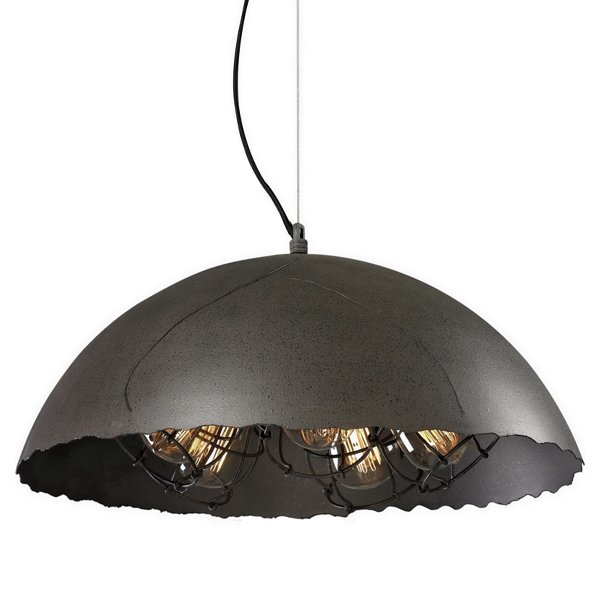 Подвесной светильник Uneven Edge Loft Pendant lamp 5 Графит в Новосибирске | Loft Concept 