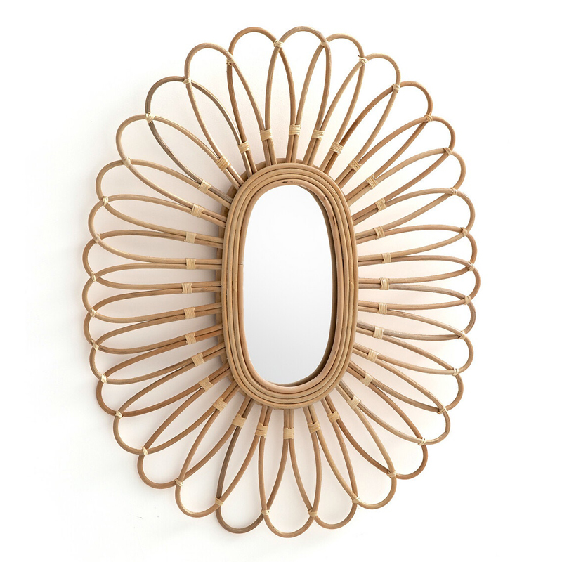 Зеркало Mirror Rattan Oval  в Новосибирске | Loft Concept 