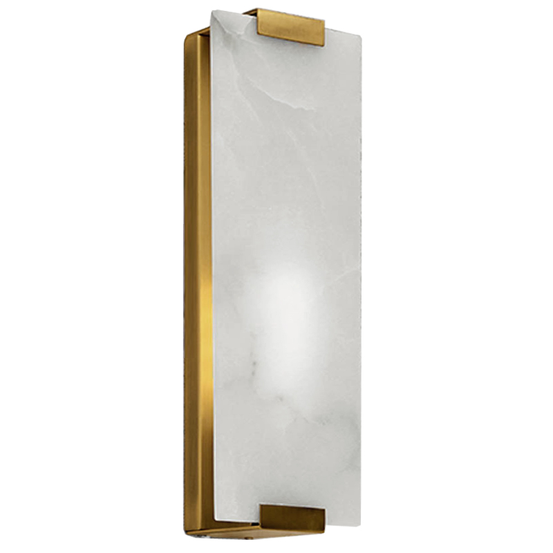 Бра Marble Rectangle Wall Lamp Brass Латунь в Новосибирске | Loft Concept 