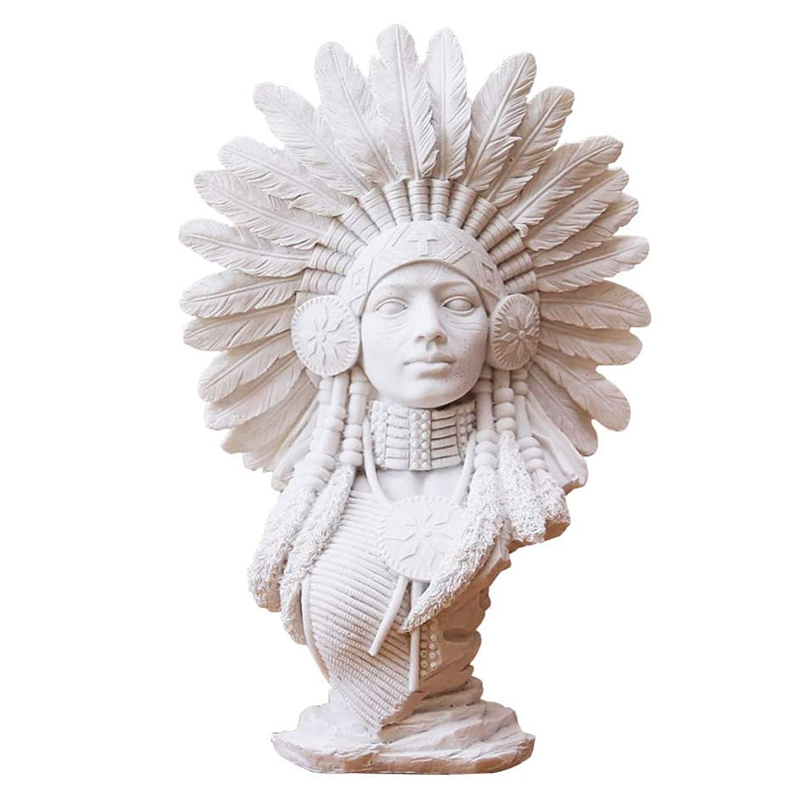 Native american indian figurine B Белый в Новосибирске | Loft Concept 