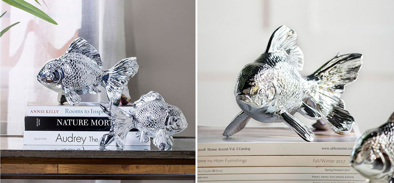Статуэтка серебряная рыбка Fish - фото №2