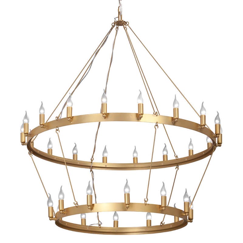 Люстра Camino Round Chandelier two tiers gold Золотой в Новосибирске | Loft Concept 