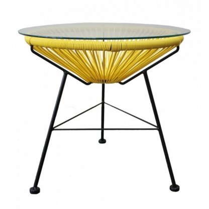 Приставной стол Acapulco side table Yellow Морская синь Желтый Оранжевый Зеленый Черный Белый в Новосибирске | Loft Concept 