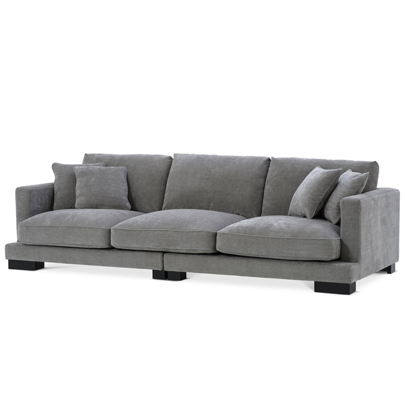 Диван Eichholtz Sofa Tuscany grey Серый Черный в Новосибирске | Loft Concept 