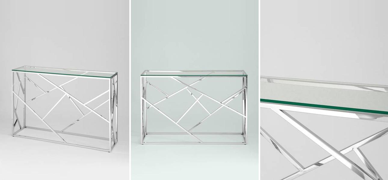 Консоль Geometry Serene Phoenix Silver - фото №1