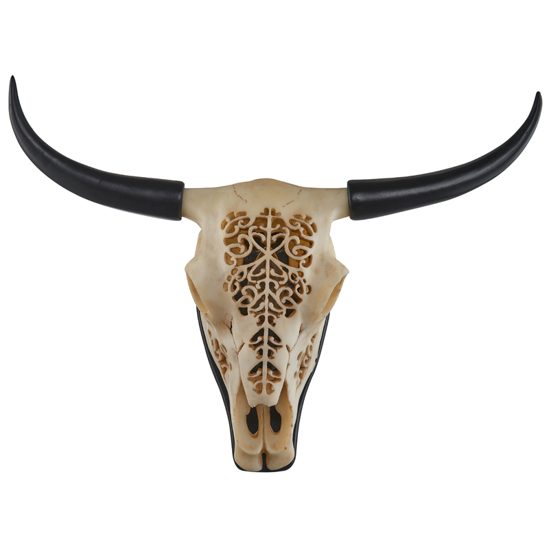 Бра Bull Skull Sconce ivory ( слоновая кость ) Черный в Новосибирске | Loft Concept 