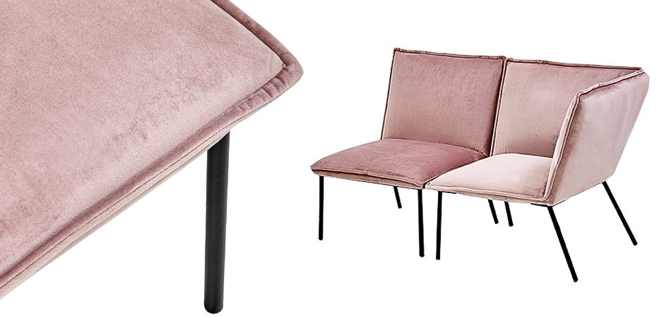 Кресло Corner Armchair Single pink Кресло Corner Armchair Single pink - Loft-Concept в Новосибирске