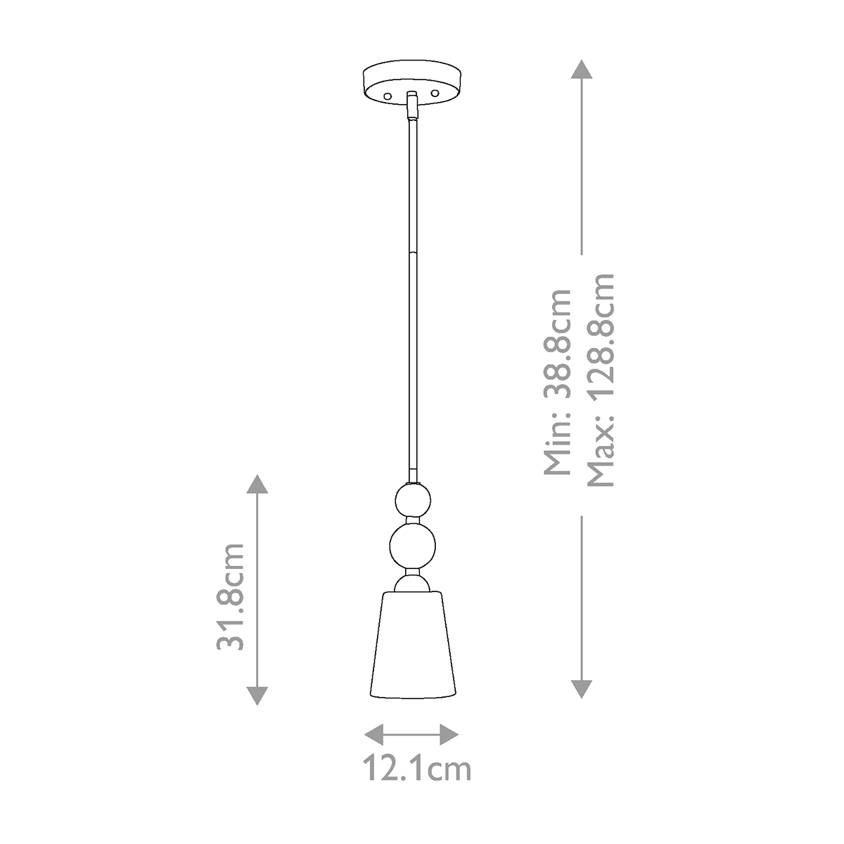 Подвесной светильник с матовым стеклянным коническим плафоном в современном стиле Hinkley в Новосибирске