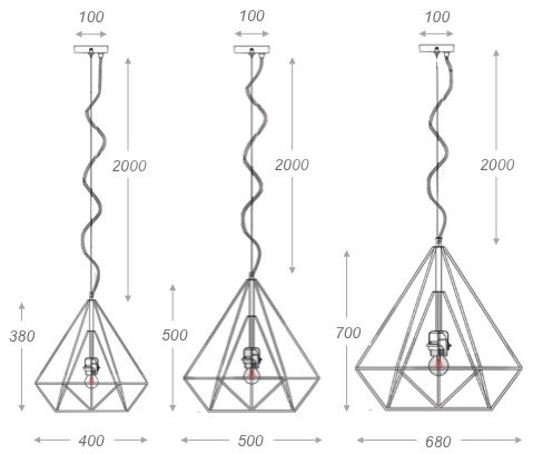 Подвесной светильник Loft Bar Nest Cone Black в Новосибирске