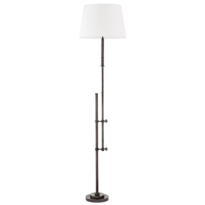 Торшер Eichholtz Floor Lamp Gordini Bronze Белый Темная бронза в Новосибирске | Loft Concept 