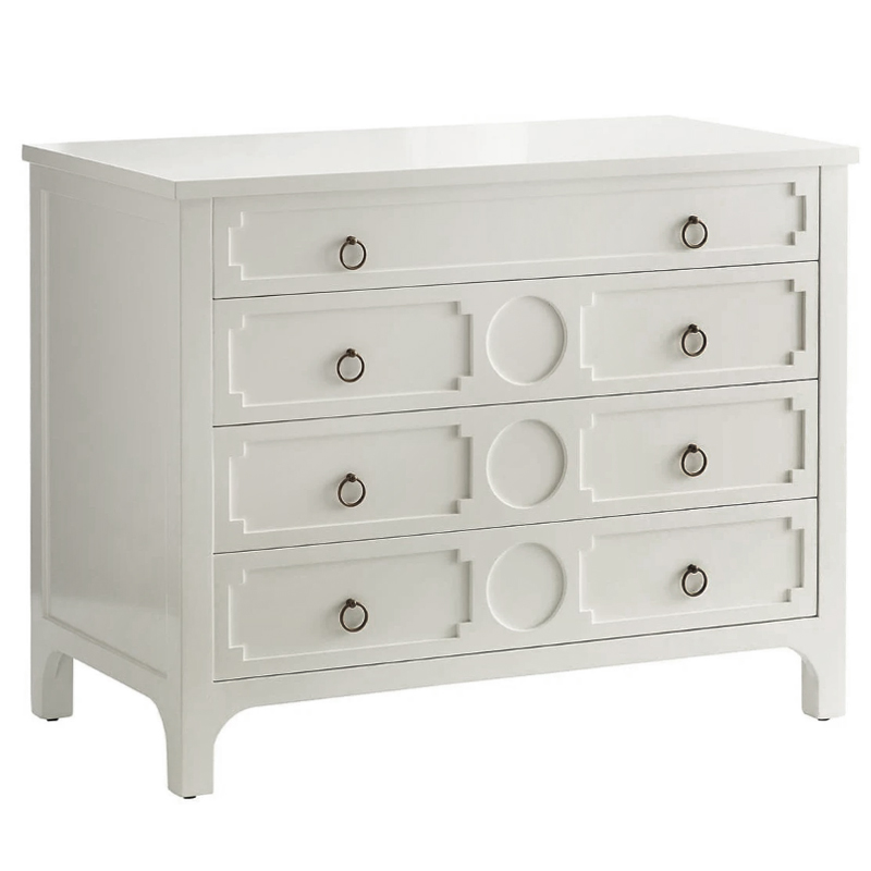 Комод с 4-мя ящиками Lawrence chest of drawers White Белый Белый в Новосибирске | Loft Concept 