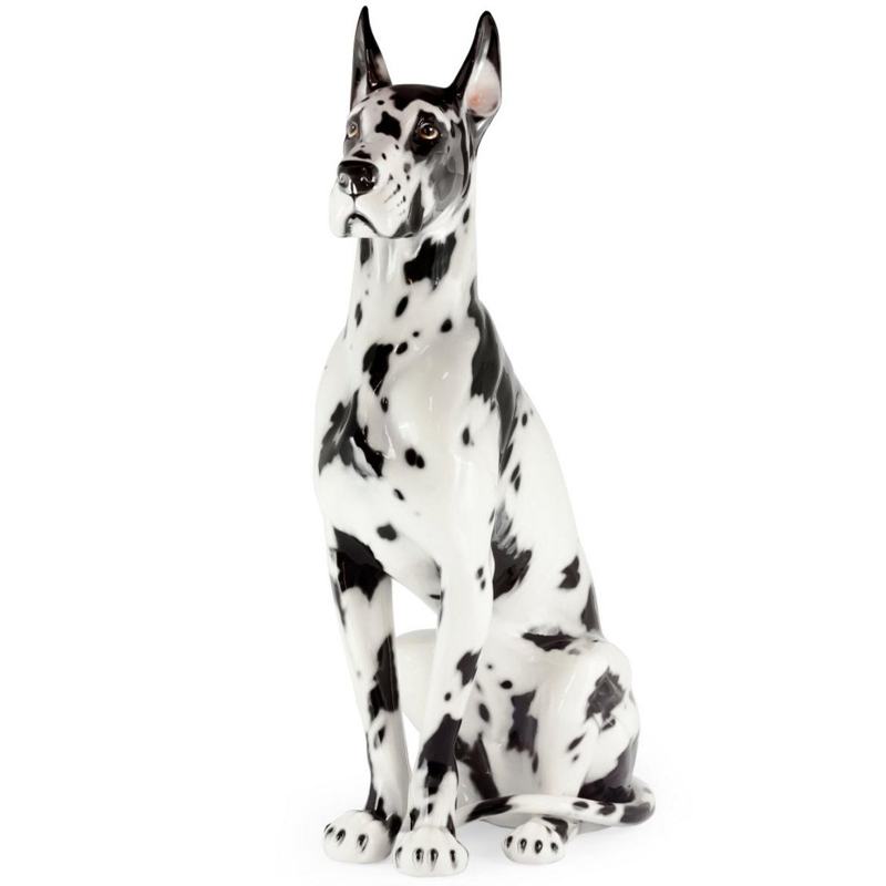 Статуэтка Abhika Great Dane Up Black White Белый Черный в Новосибирске | Loft Concept 