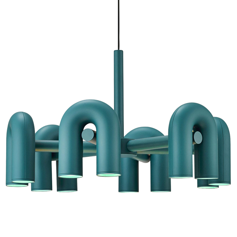 Люстра Cirkus AGO Lighting turquoise 4-6 Бирюзовый в Новосибирске | Loft Concept 