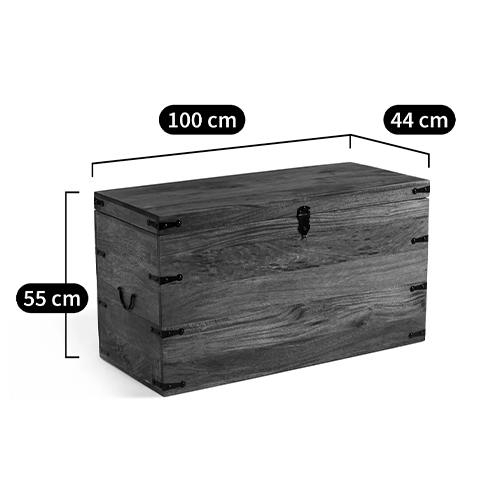 Деревянный сундук из массива манго Mango Wooden Chest Brown в Новосибирске