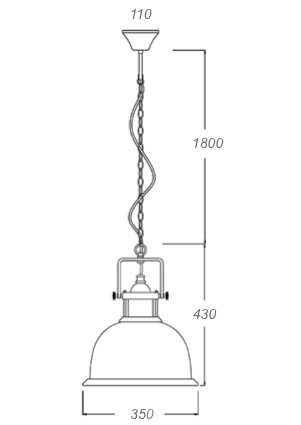 Люстра Old Copper Pendant Big в Новосибирске