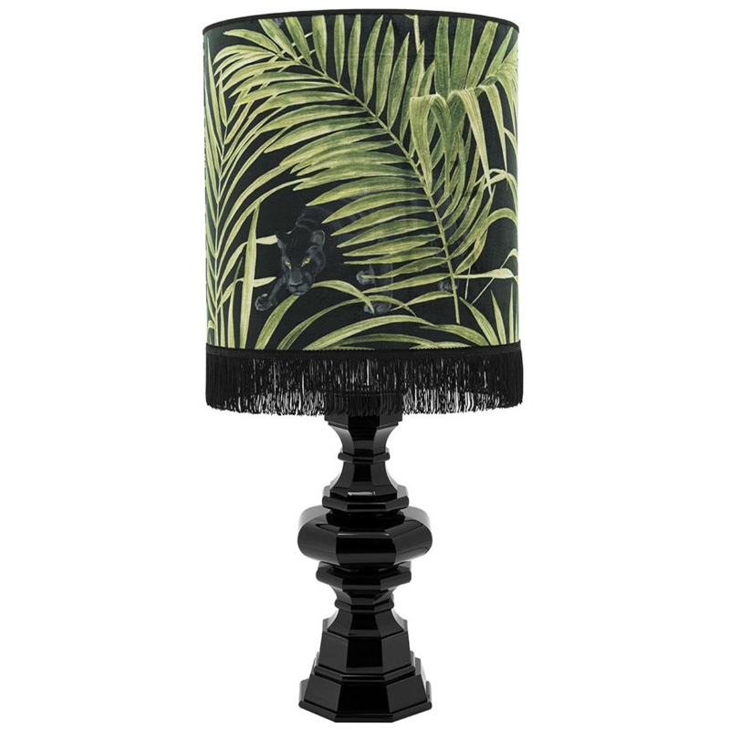 Настольная лампа Table Lamp Empire Velvet Black Green Зеленый Черный в Новосибирске | Loft Concept 