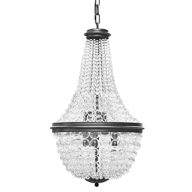 Люстра Bubble Blower Classic Chandeliers Графит Прозрачный в Новосибирске | Loft Concept 