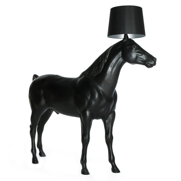 Торшер Moooi Horse Lamp Черный матовый в Новосибирске | Loft Concept 