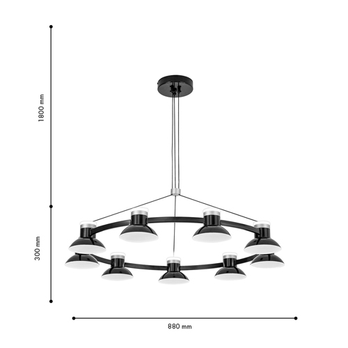 Люстра Celevis Black 92 в Новосибирске