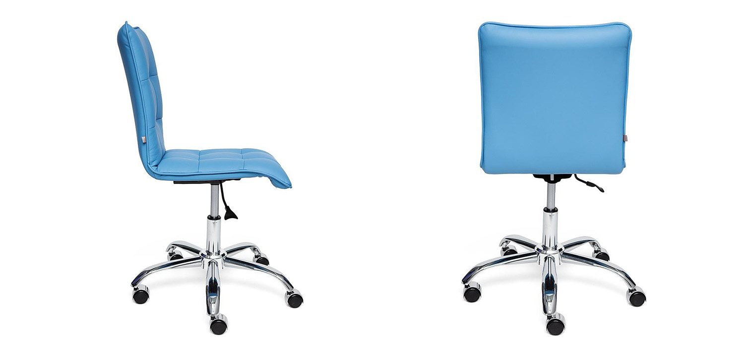 Кресло Deborah eco-leather light blue - фото №1