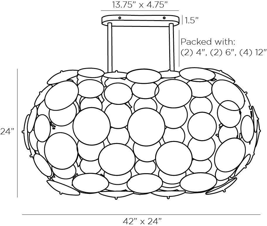 Люстра Arteriors NEBULA CHANDELIER в Новосибирске