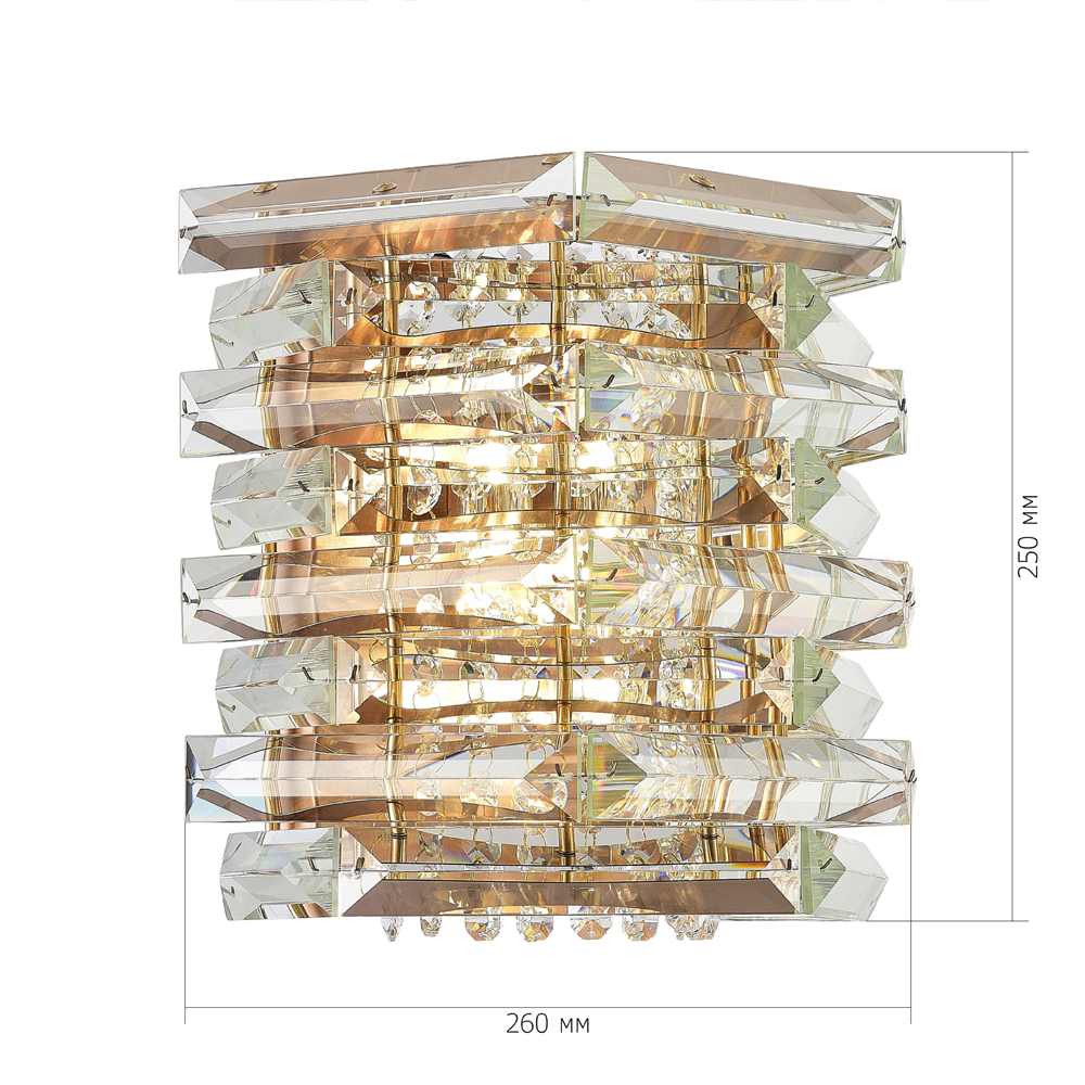 Бра в классическом хрустальном обрамлении Light Garland в Новосибирске
