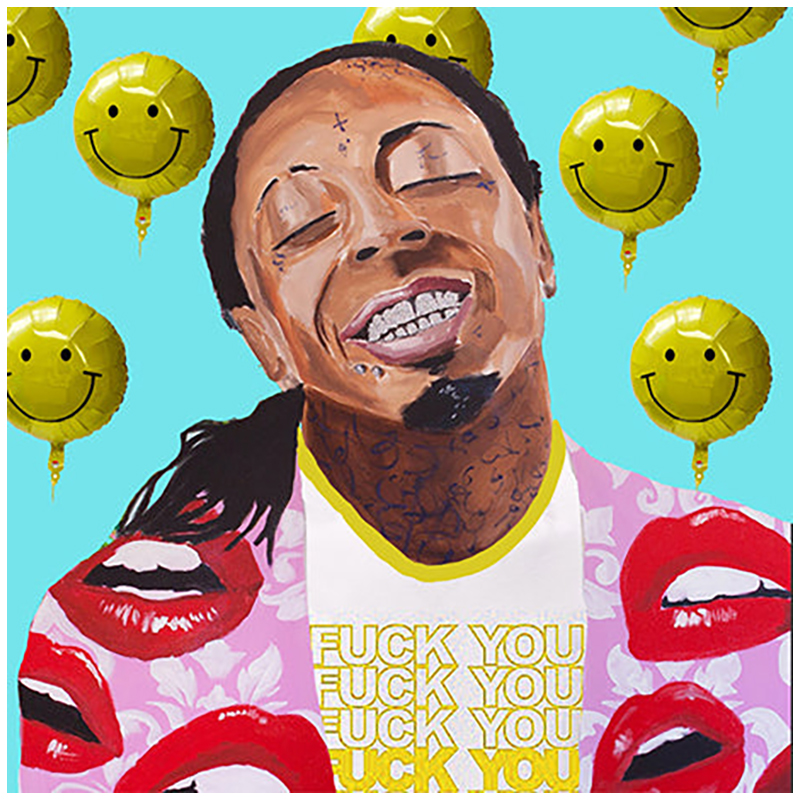 Картина Lil Wayne with Smiling Balloons Мульти в Новосибирске | Loft Concept 