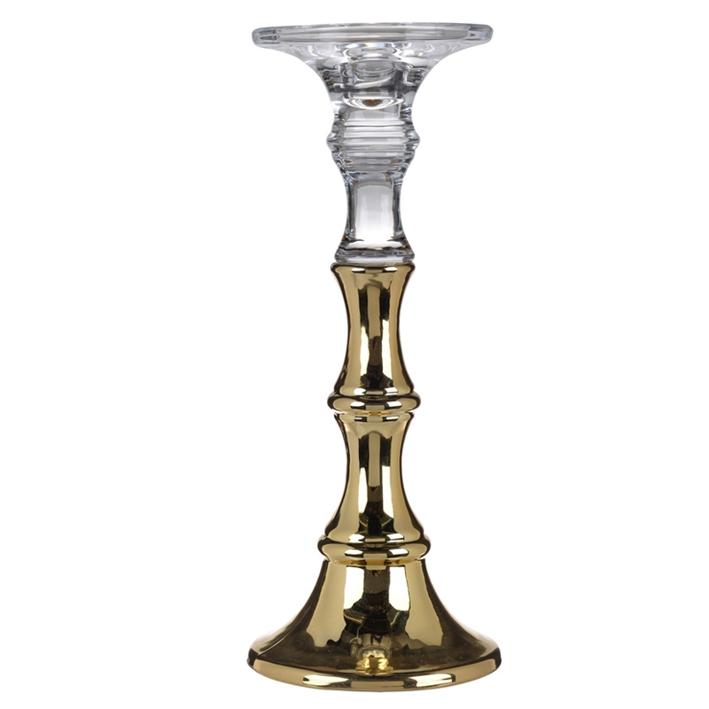 Подсвечник Eugenie Candlestick 30 Глянцевое золото в Новосибирске | Loft Concept 