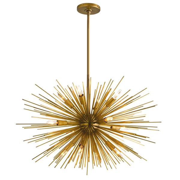 Люстра ASTRA Chandelier Sputnik Brass Золотой в Новосибирске | Loft Concept 