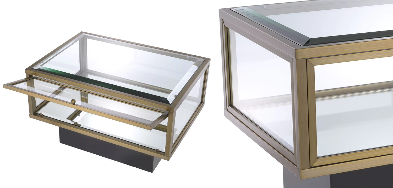 Приставной стол с витриной Eichholtz Side Table Ryan - фото №1