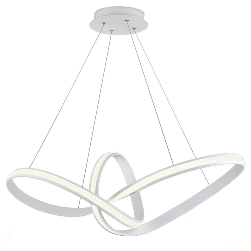 Люстра Mobius Strip White Chandelier Белый в Новосибирске | Loft Concept 