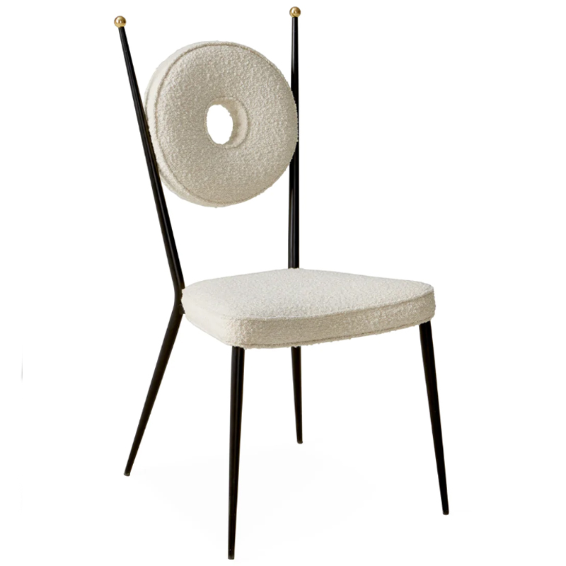 Стул Jonathan Adler Rondo Dining Chair ivory ( слоновая кость ) в Новосибирске | Loft Concept 