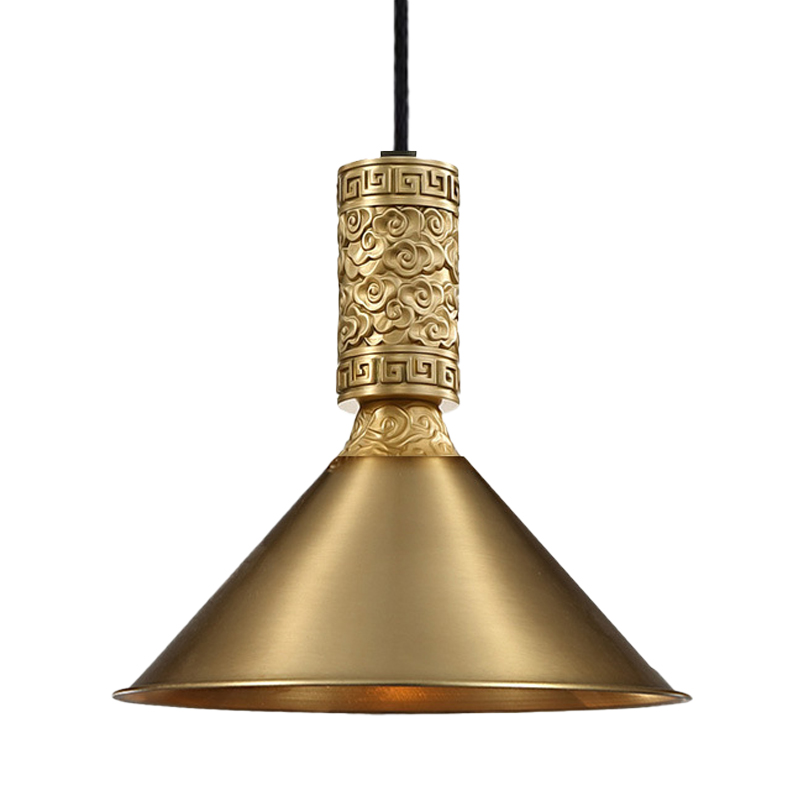 Подвесной светильник Yun Metal Lamp Латунь в Новосибирске | Loft Concept 