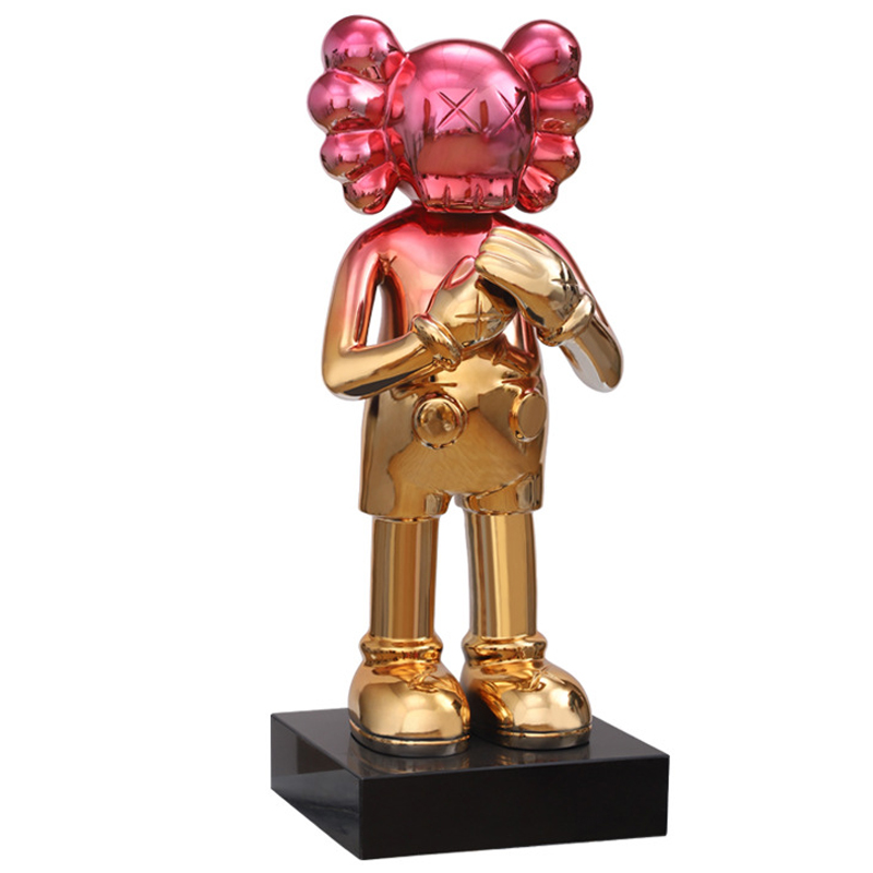 Статуэтка KAWS Gradient Gold Red on stand Золотой Красный в Новосибирске | Loft Concept 