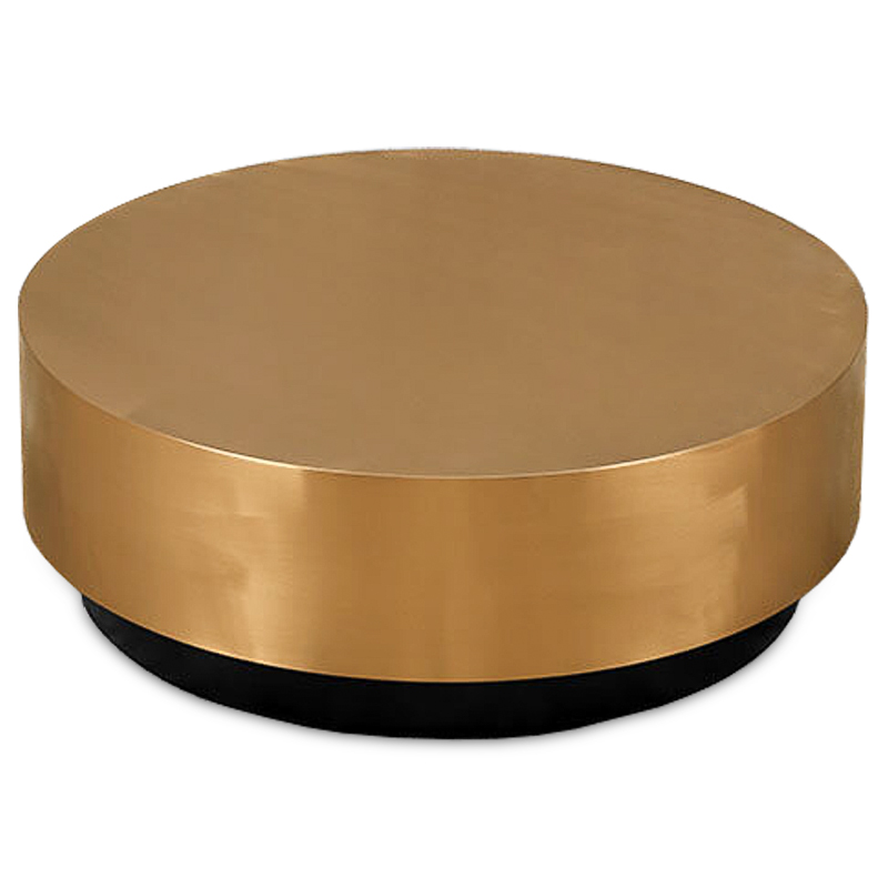 Кофейный столик Gold Washer Coffee Table Золотой Черный в Новосибирске | Loft Concept 