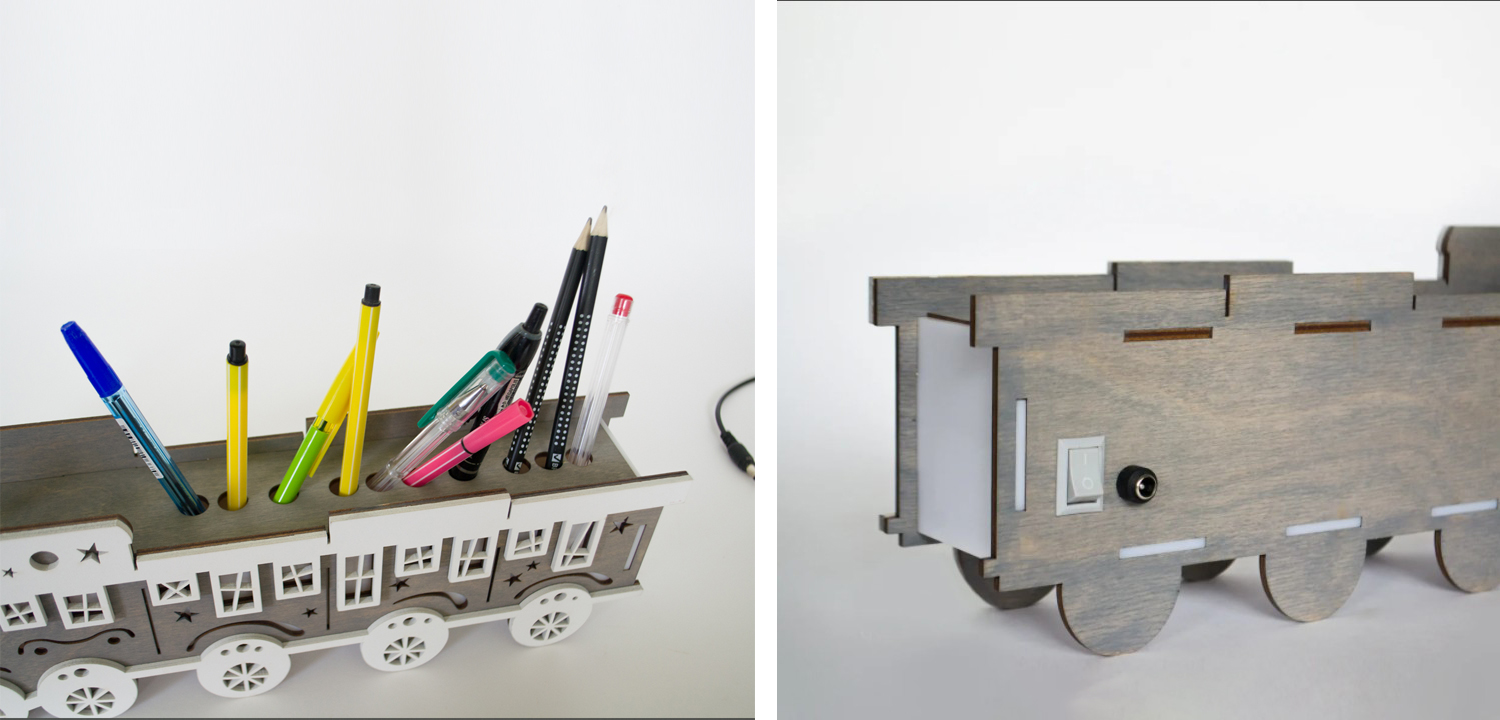 Настольная лампа-органайзер Locomotive - фото