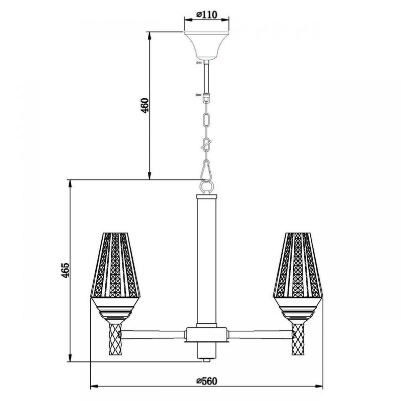 Люстра Ribbed Chandelier в Новосибирске