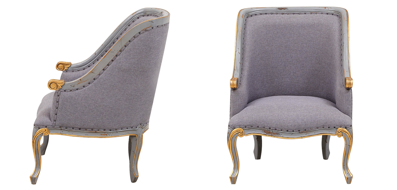 Кресло Fabienne French Seating Armchair Grey - фото