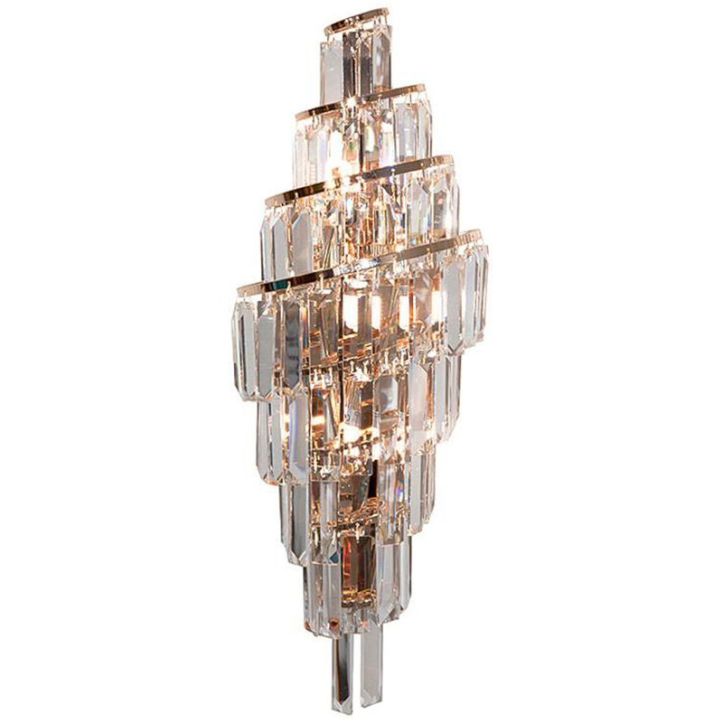 Бра Odeon Cascade Wall Lamp Gold 55 Золотой Прозрачное Стекло в Новосибирске | Loft Concept 