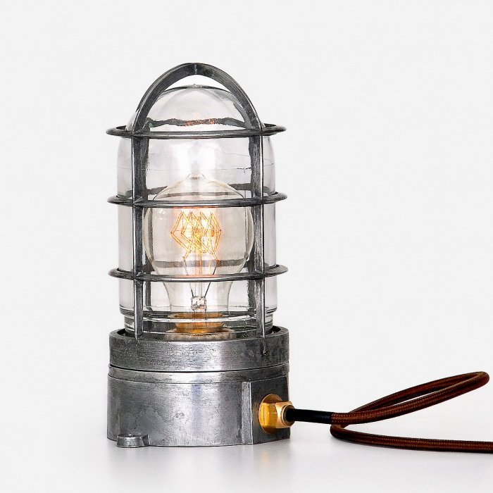 Настольная лампа Steampunk Cage Glass Edison Table lamp  в Новосибирске | Loft Concept 