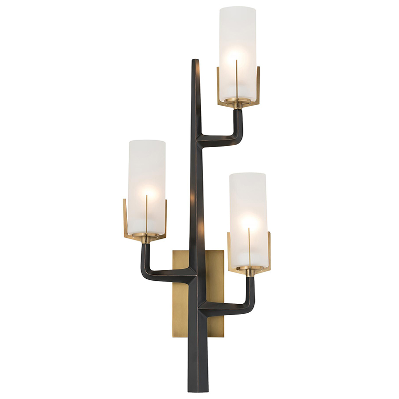 Бра Arteriors GRIFFIN SCONCE Черный Латунь Белый в Новосибирске | Loft Concept 