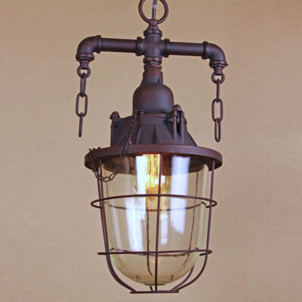 Подвесной светильник Marine Lantern Коричневый в Новосибирске | Loft Concept 