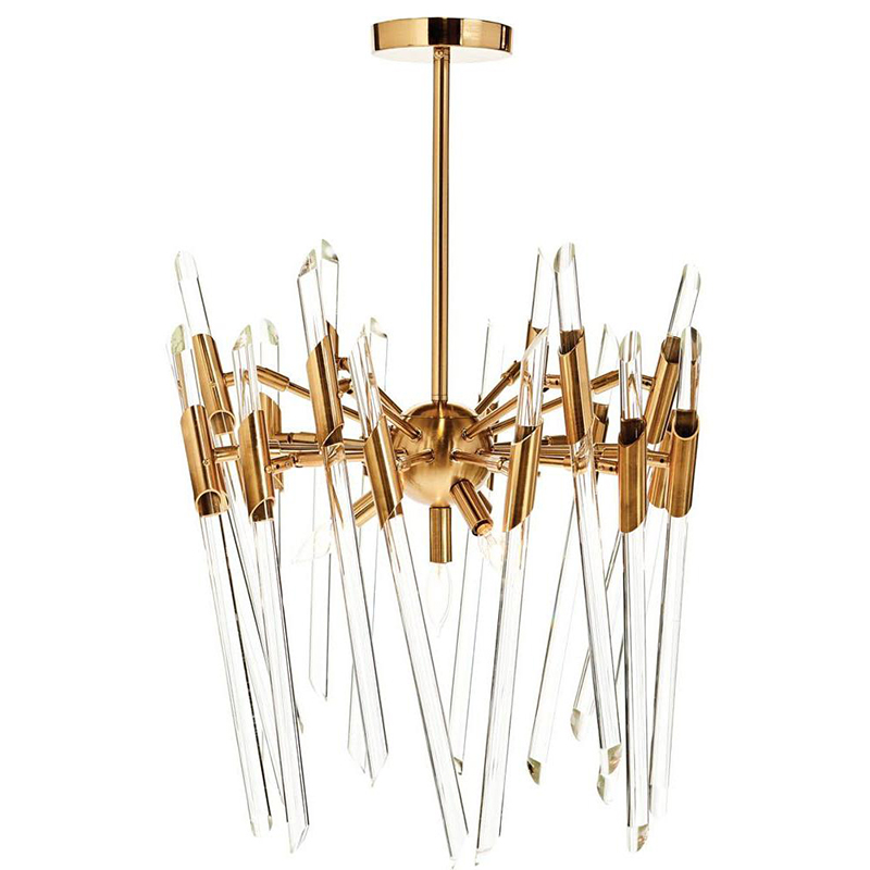 Люстра Ice Rods Chandelier brass Латунь в Новосибирске | Loft Concept 