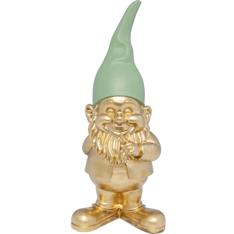 Статуэтка Golden Standing Gnome Золотой в Новосибирске | Loft Concept 